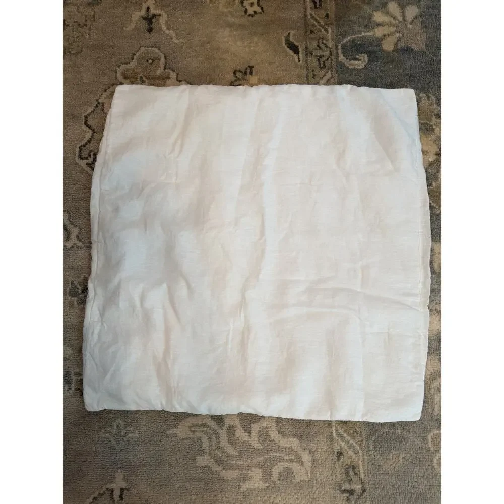 Parachute 100% Linen Euro Sham 26 X26 White NEW $79